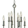 Framburg Boulevard 6 - Light Polished Nickel Chandelier 4986 PN