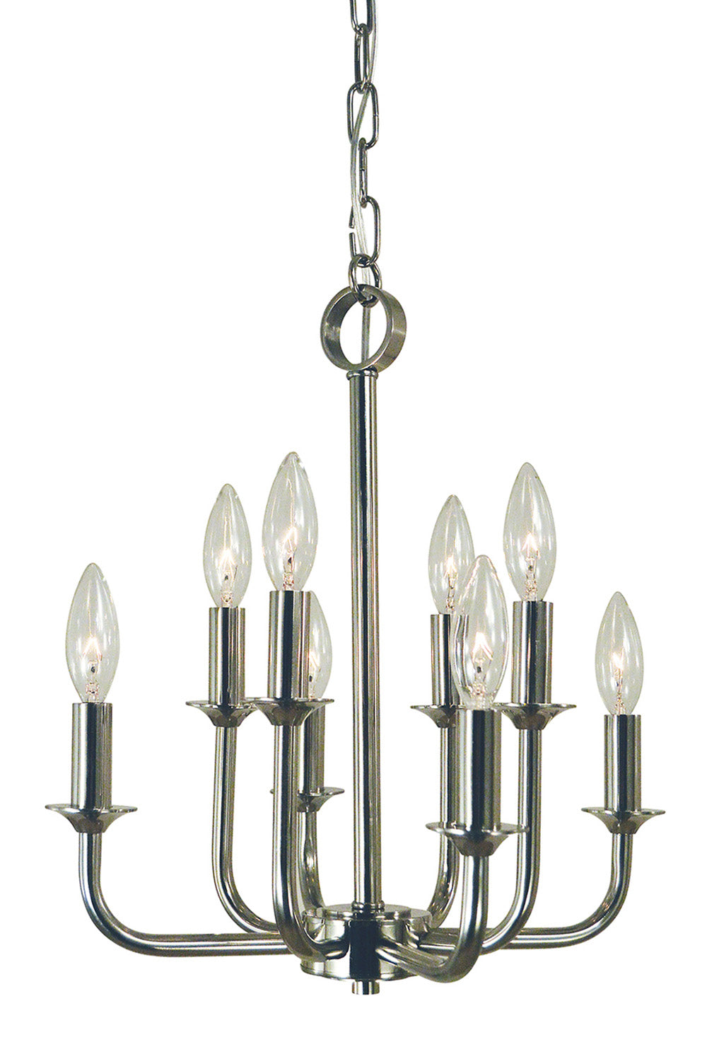 Framburg Boulevard 6 - Light Polished Nickel Chandelier 4986 PN