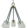 Framburg Felix 5 - Light Polished Nickel with Matte Black Accents Chandelier 4999 PN/MBLACK
