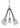Framburg Felix 5 - Light Polished Nickel with Matte Black Accents Chandelier 4999 PN/MBLACK