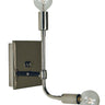 Framburg Fusion 2 - Light Polished Nickel with Matte Black Accents Wall Sconce 5017 PN/MBLACK