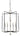 Framburg Felicity 5 - Light Polished Nickel with Matte Black Accents Chandelier 5042 PN/MBLACK