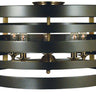 Framburg Pastoral 5 - Light Mahogany Bronze with Antique Brass Accents Flush Mount 5092 MB/AB