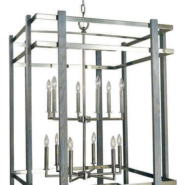 Framburg Arcadia 12 - Light Polished Nickel Foyer Chandelier 5268 PN