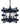 Framburg Rustic Chic 4 - Light Matte Black Dual Mount Chandelier 5270 MBLACK