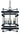 Framburg Rustic Chic 6 - Light Matte Black Dining Chandelier 5276 MBLACK