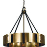 Framburg Lasalle 8 - Light Antique Brass with Matte Black Accents Dining Chandelier 5298 AB/MBLACK