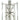 Framburg Metrocraft 11 - Light Polished Nickel Dining Chandelier 5300 PN