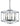 Framburg Isabella 4 - Light Polished Nickel with Matte Black Accents Dual Mount Chandelier 5304 PN/MBLACK