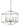 Framburg Isabella 6 - Light Polished Nickel with Matte Black Accents Dining Chandelier 5306 PN/MBLACK