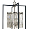 Framburg Hannah 5 - Light Brushed Nickel/Matte Black Dining Chandelier 5332 BN/MBLACK