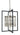 Framburg Hannah 5 - Light Brushed Nickel/Matte Black Dining Chandelier 5332 BN/MBLACK