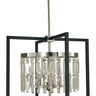 Framburg Hannah 5 - Light Brushed Nickel/Matte Black Dining Chandelier 5335 BN/MBLACK