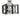 Framburg Metro Artisan 4 - Light Satin Pewter/Matte Black Flush Mount 5342 SP/MBLACK