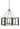 Framburg Metro Artisan 5 - Light Satin Pewter/Matte Black Dining Chandelier 5346 SP/MBLACK