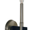 Framburg Jessica 1 - Light Brushed Nickel/Matte Black Wall Sconce 5351 BN/MBLACK