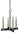 Framburg Jessica 4 - Light Brushed Nickel/Matte Black Mini Chandelier 5354 BN/MBLACK