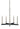 Framburg Jessica 5 - Light Brushed Nickel/Matte Black Dining Chandelier 5355 BN/MBLACK