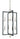 Framburg Minimalist Elegant 8 - Light Polished Nickel/Matte Black Foyer Chandelier 5368 PN/MBLACK