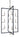 Framburg Minimalist Elegant 12 - Light Polished Nickel/Matte Black Foyer Chandelier 5369 PN/MBLACK