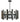Framburg Modern Farmhouse 6 - Light Matte Black Dining Chandelier 5375 MBLACK