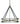 Framburg Orion 10 - Light Satin Pewter/Matte Black Dining Chandelier 5388 SP/MBLACK