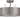 Framburg Oracle 4 - Light Satin Pewter with Polished Nickel Accents Flush Mount 5390 SP/PN