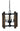 Framburg Modern Farmhouse 4 - Light Matte Black Dual Mount Chandelier 5400 MBLACK