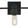 Framburg Modern Farmhouse 3 - Light Matte Black Wall Sconce 5403 MBLACK