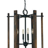 Framburg Modern Farmhouse 6 - Light Matte Black Dining Chandelier 5406 MBLACK
