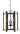 Framburg Modern Farmhouse 6 - Light Matte Black Dining Chandelier 5406 MBLACK