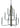 Framburg Loft 12 - Light Matte Black Foyer Chandelier 5412 Mblack