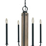 Framburg Loft 4 - Light Matte Black Dining Chandelier 5414 Mblack