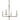 Framburg Muse 4 - Light Matte Black Dining Chandelier 5454 Mblack