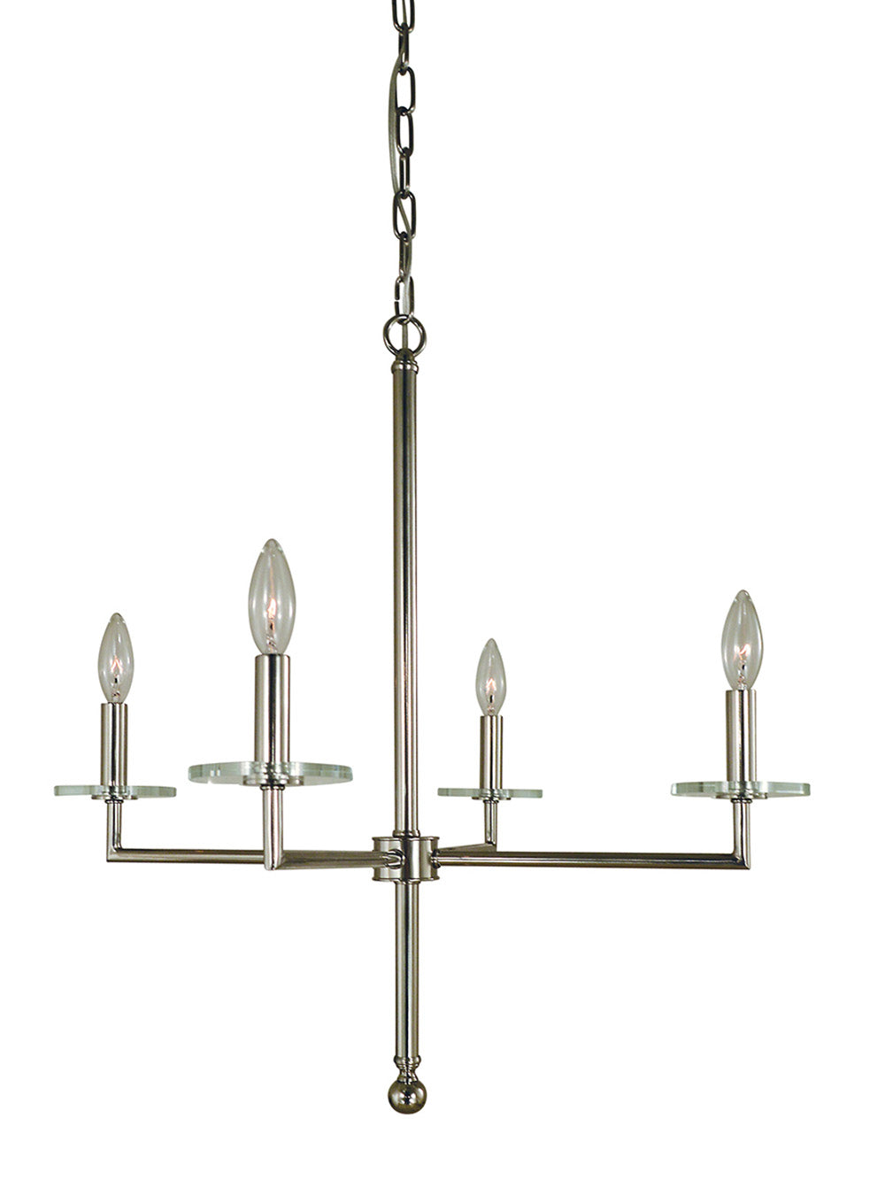 Framburg 4-Light Matte Black Muse Dining Chandelier
