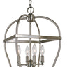 Framburg Kenmare 4 - Light Brushed Nickel Mini Chandelier 5474 BN