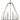 Framburg Triangulum 10 - Light Polished Nickel Foyer Chandelier 5510 PN