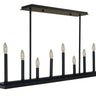 Framburg Industria 8 - Light Matte Black Island Chandelier 5538 MBLACK