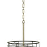 Framburg Boca 4 - Light Brushed Nickel and Matte Black Mini Chandelier 5614 BN/MBLACK