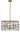 Framburg Boca 5 - Light Brushed Brass and Matte Black Dining Chandelier 5615 BR/MBLACK