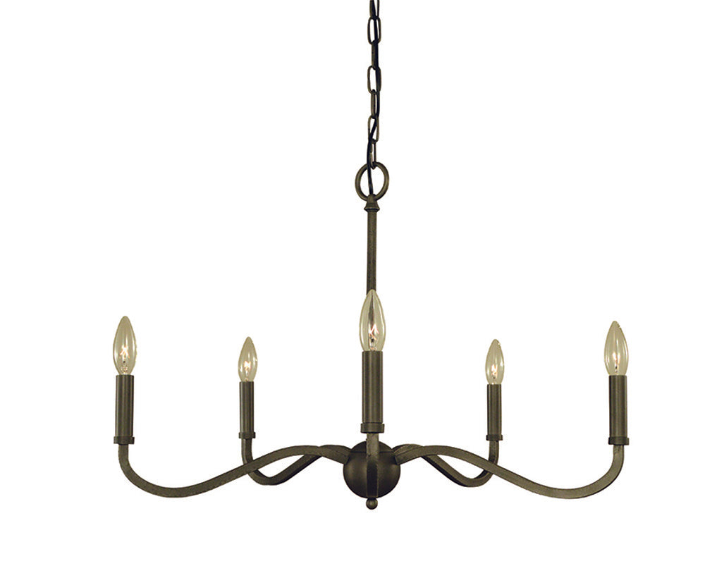 Framburg 5-Light Iron Heidelberg Dining Chandelier