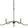 Framburg Heidelberg 5 - Light Iron Dining Chandelier 5647 IRON