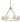 Framburg Midtown 8 - Light Brushed Brass Dining Chandelier 5658 BR