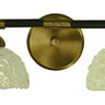 Framburg Stonebridge 2 - Light Antique Brass and Matte Black Wall Sconce 5662 AB/MBLACK