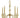 Framburg Vivian 5 - Light Brushed Brass Dining Chandelier 5665 BR