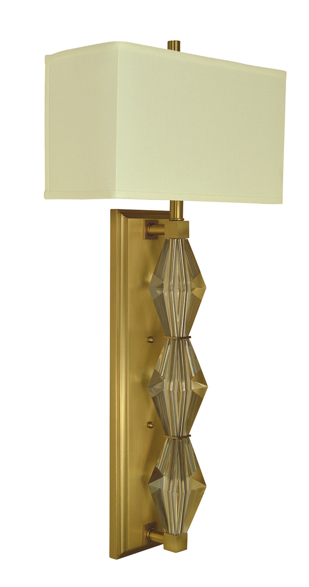 Framburg 2-Light Brushed Brass Sconce