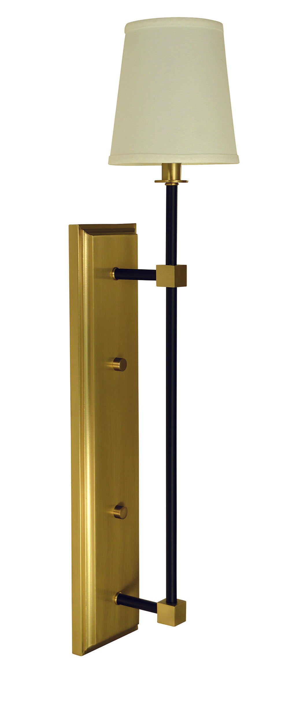 Framburg Sconces 1 - Light Brushed Brass and Matte Black Wall Sconce 5676 BR/MBLACK