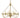 Framburg West Town 6 - Light Brushed Brass Dining Chandelier 5680 BR
