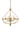 Framburg West Town 6 - Light Brushed Brass Dining Chandelier 5680 BR