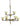 Framburg Stonebridge 9 - Light Antique Brass/Matte Black Dining Chandelier 5699 AB/MBLACK